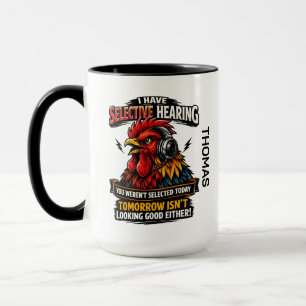 Selektives Hör Katzen-Mug   Lustiger Hahn Tasse