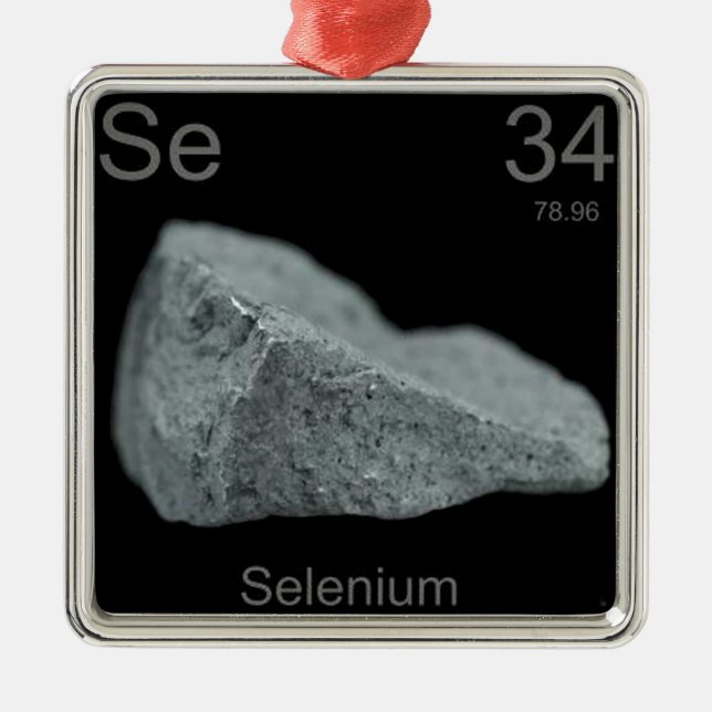 Selen Silbernes Ornament (Vorne)