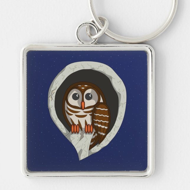 Selene der Owl-Schlüsselanhänger Schlüsselanhänger (Vorne)