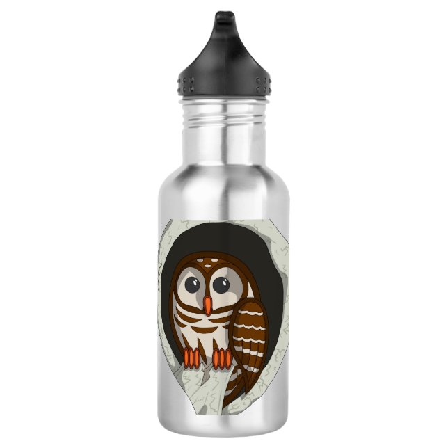 Selene die Eule-Wasserflasche Trinkflasche (Rechts)