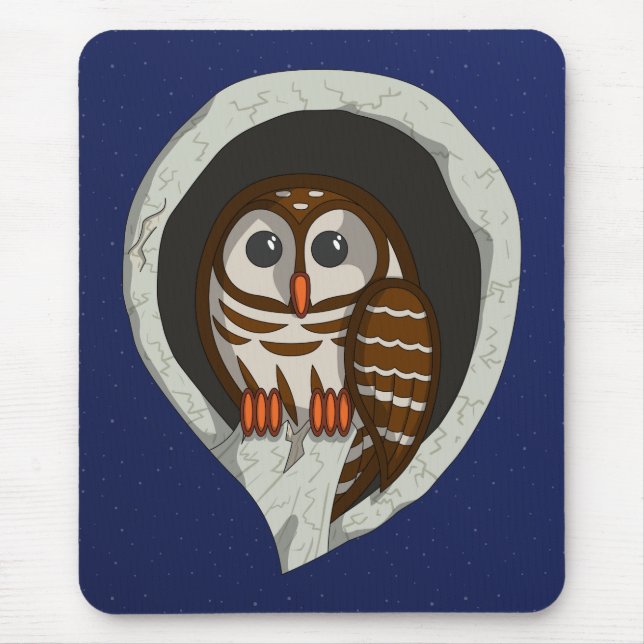 Selene die Owl Mousepad (Vorne)