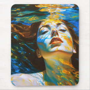 "Selene" - Frauen im Wasser Mousepad