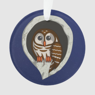 Selene le hibou acrylique ornement