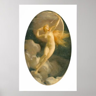 Selene, Mondgöttin Jules Machard Poster