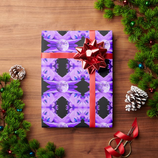 Selene Moon Goddess Wrapping Paper Geschenkpapier (Feiertagsgeschenk)