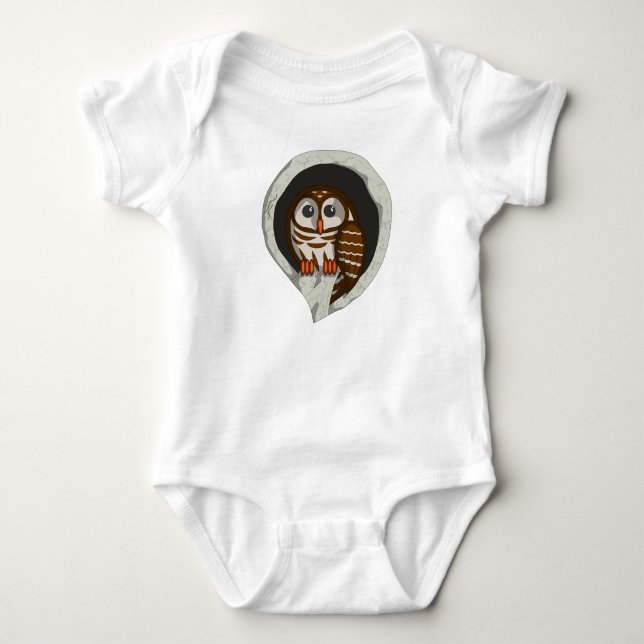 Selene the Owl Kid's and Baby Light Shirt (Vorderseite)
