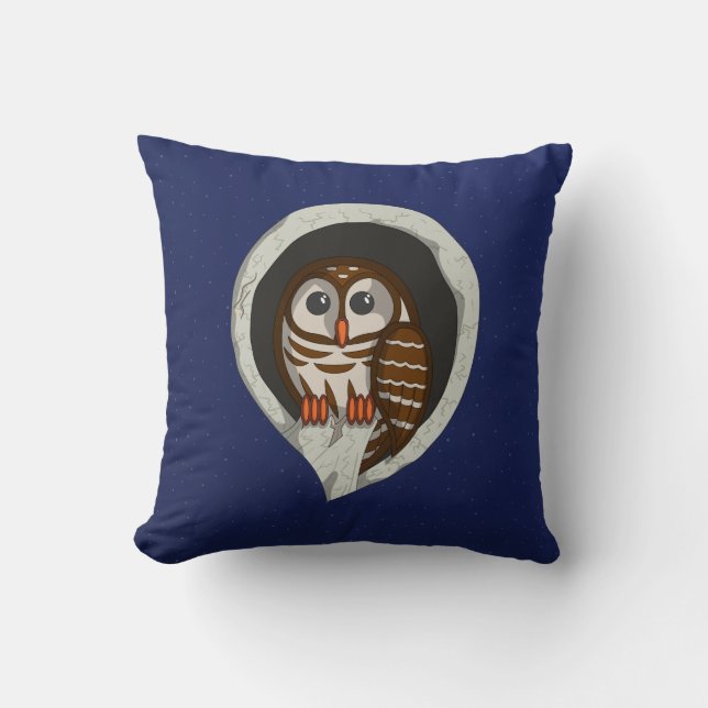 Selene the Owl Pillow Kissen (Vorderseite)
