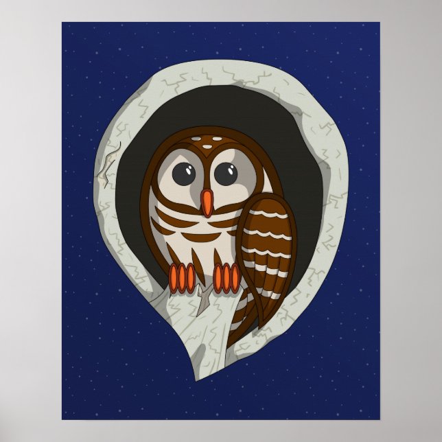 Selene the Owl Poster (Vorne)