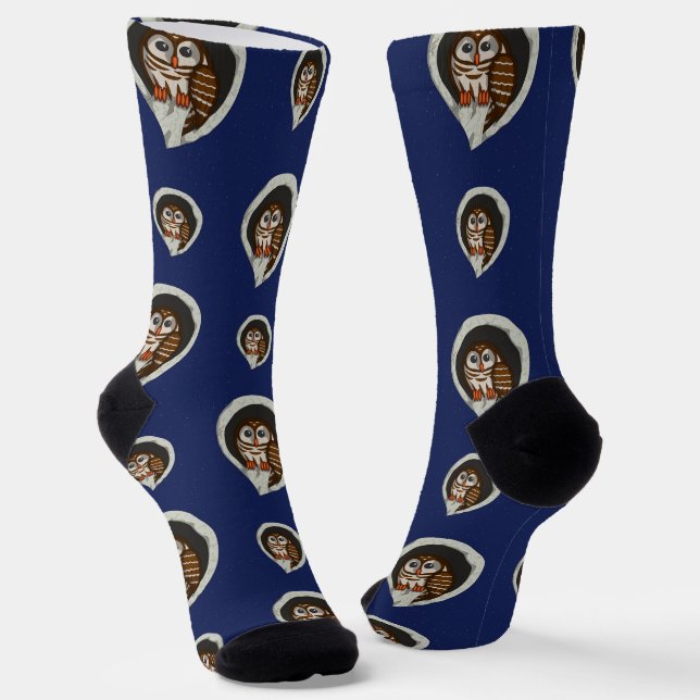 Selene the Owl Socken (Gewinkelt)