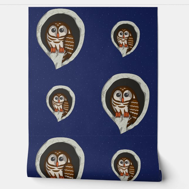 Selene the Owl Tapete (Abrollen)