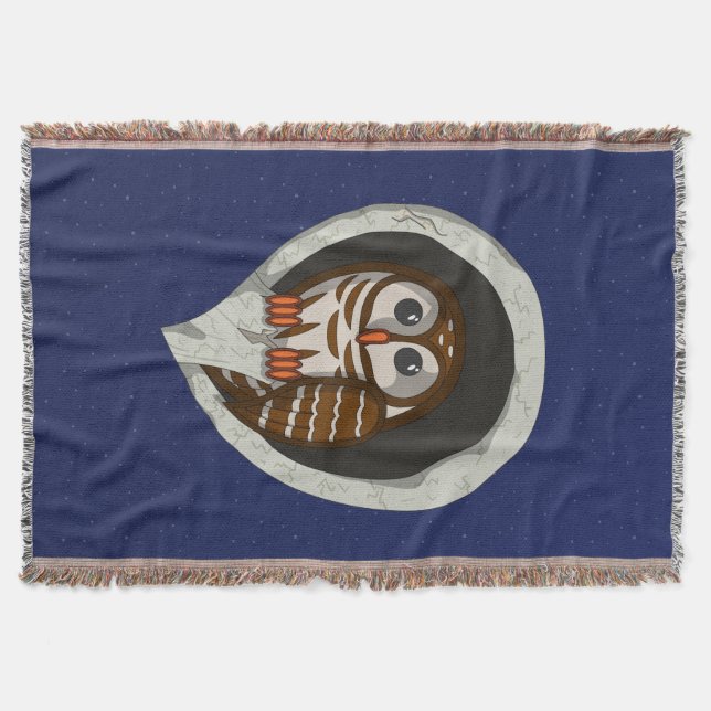 Selene the Owl Throw Blanket Decke (Vorderseite)