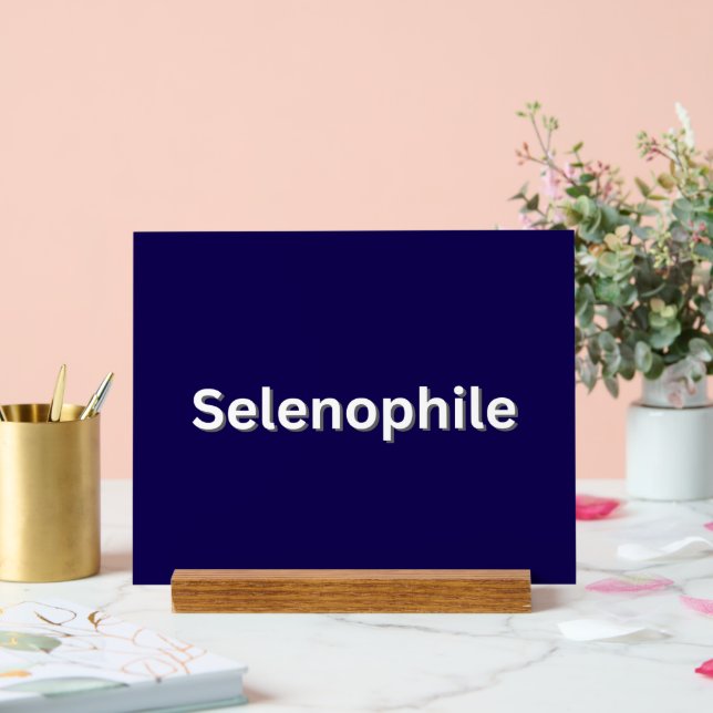Selenophile Moon Lover Acrylschild (Hochzeit)