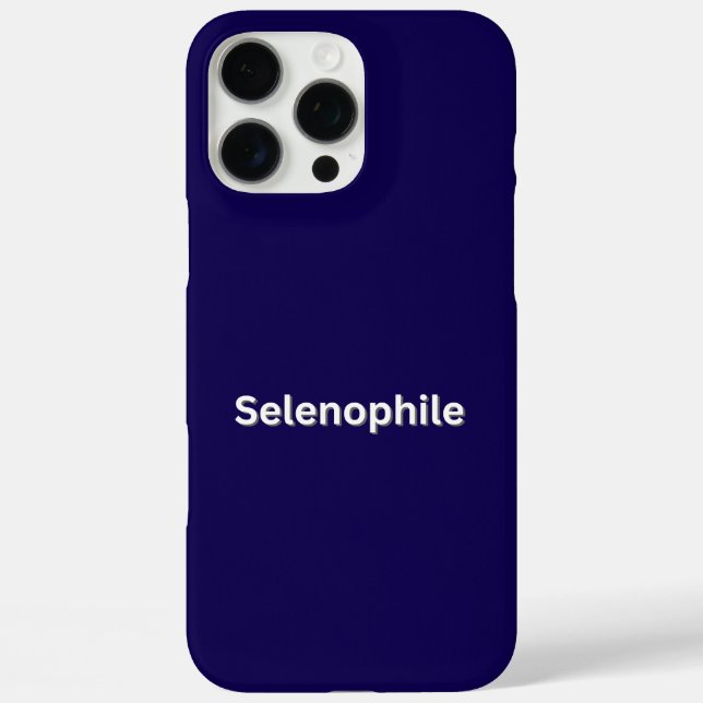 Selenophile Moon Lover iPhone 16 Pro Max Hülle (Rückseite)