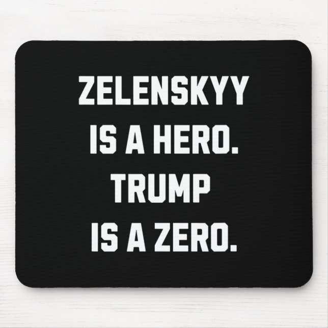 Selenskyj ist ein Held.  Mousepad (Vorne)