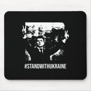 Selenskyj Steht mit der Ukraine Stopp Krieg Unters Mousepad