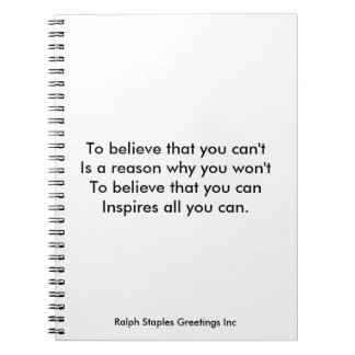 Self Confidence Notizblock