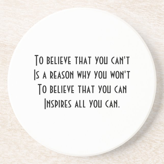 Self Confidence Untersetzer (Vorne)