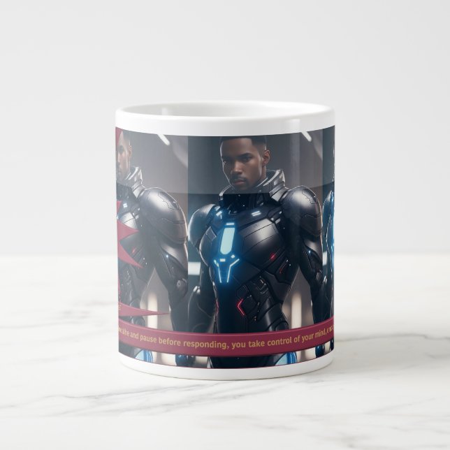 "Self-Control Is YOUR SuperPower" Jumbo-Tasse (Vorderseite)