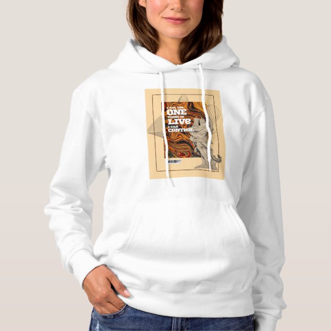 Self Control Motivational hoodie  (Vorderseite)
