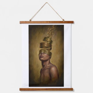 Self-Facing Wandteppich Mit Holzrahmen