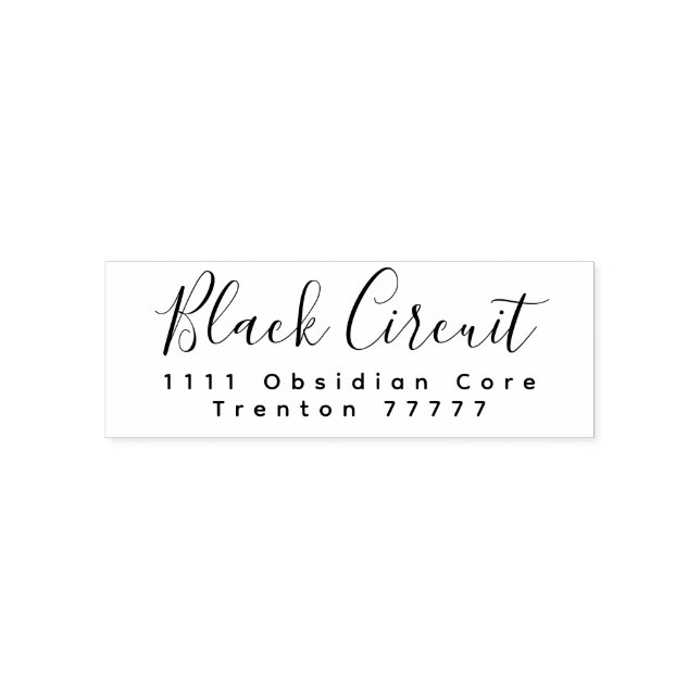 Self Inking Rubber Stamp Permastempel (Design)