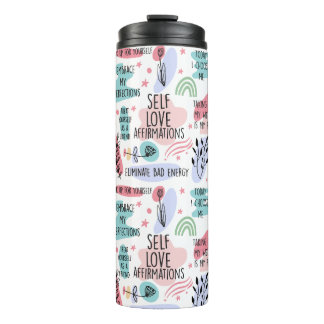 Self Love Affirmations Thermosbecher