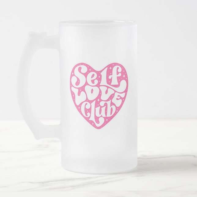 Self Love Club Mattglas Bierglas (Links)