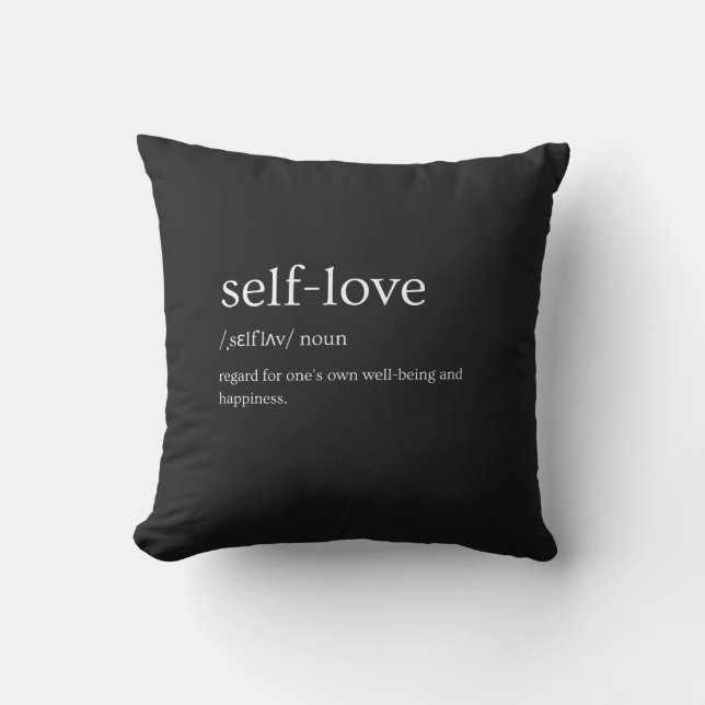 Self-Love Definition – Editable Design Kissen (Vorderseite)