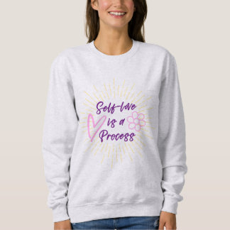 Self Love est un Sweatshirt Processus-Purple et Ro