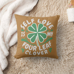 Self Love Four Leaf Clover Jeu Oreiller