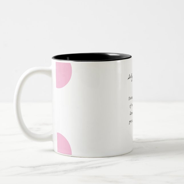 Self-Love Quote Mug Zweifarbige Tasse (Links)
