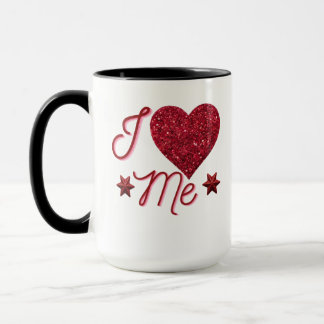 Self Love Valentine Quote Minimal Design Tasse