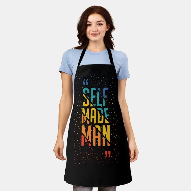 Self Made Man | Funny LGBTQ | Pride Month Schürze (Getragen)