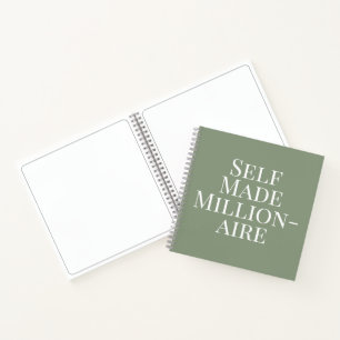 Self Made Millionaire Vision Board Journal Notizbuch