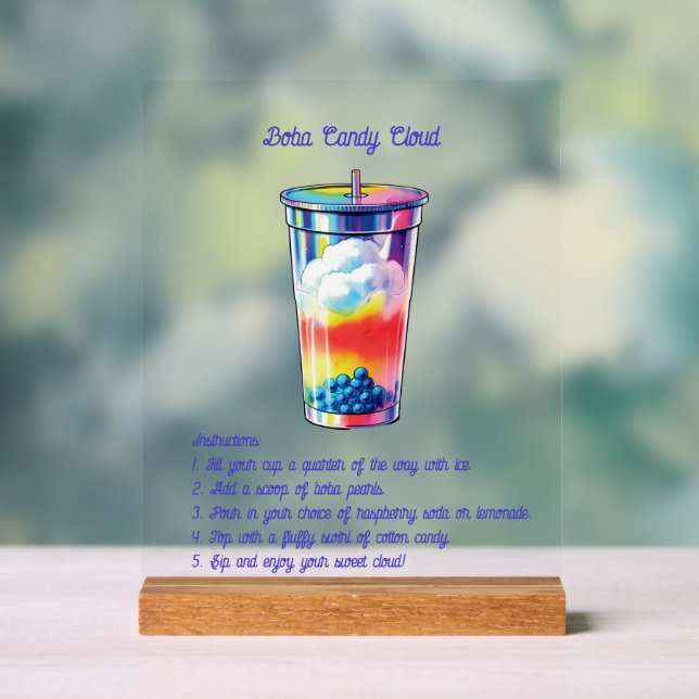 Self-Serve Mocktail Acrylic Sign (Neutre)