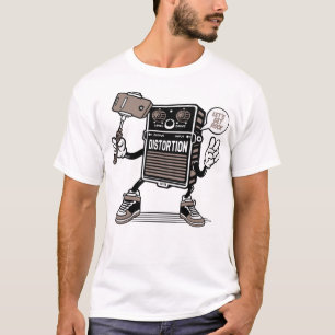 Selfie der Gitarreneffektverzerrung T-Shirt