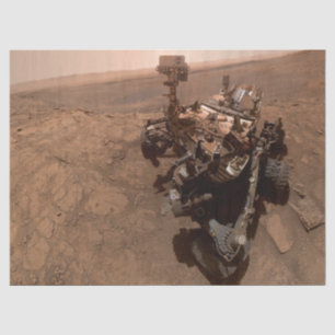Selfie der Mars Neugier Roter Marsch Landschaft Seidenpapier