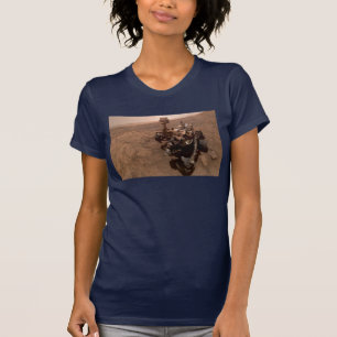 Selfie der Mars Neugier Roter Marsch Landschaft T-Shirt