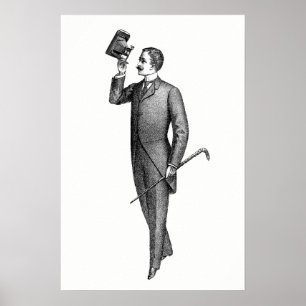 Selfie eines viktorianischen Gentlemans Poster