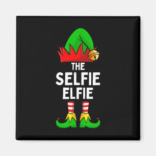 Selfie Elfie Elf Matching Familie Weihnachten Magnet