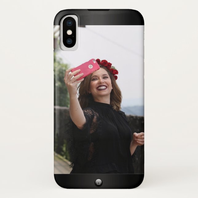 Selfie Foto iPhone Case (Rückseite)