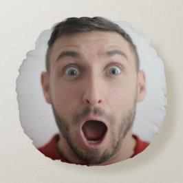 Selfie Foto Upload | Ihr Party zum Gesichtsvergnüg Rundes Kissen