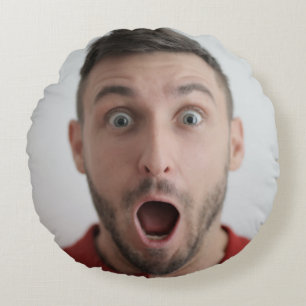 Selfie Foto Upload   Ihr Party zum Gesichtsvergnüg Rundes Kissen