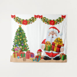 Selfie Foto Weihnachten Weihnachten Party Kinder Wandteppich