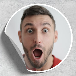 Selfie | Funny Birthday Bachelor Party Ihr Gesicht Aufkleber