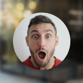 Selfie | Funny Birthday Bachelor Party Ihr Gesicht Fensteraufkleber