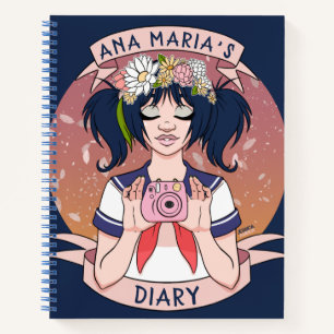 Selfie Girl Personal Diary Notizbuch