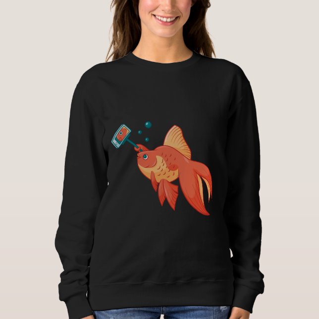 Selfie Gold Fish Sweatshirt (Vorderseite)