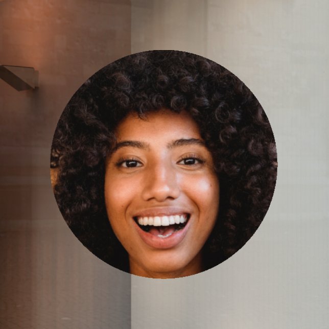 Selfie | Ihr Gesicht Foto Spaß Junggeselinnen-Absc Fensteraufkleber (Von Creator hochgeladen)