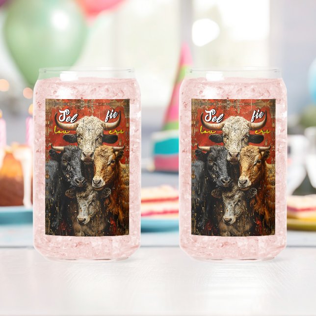 Selfie Lovers Cows Dosenglas (Insitu (Geburtstag))